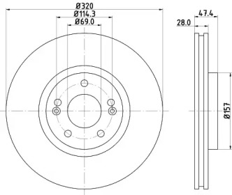 BELACO bdi1788 -  Тормозной диск