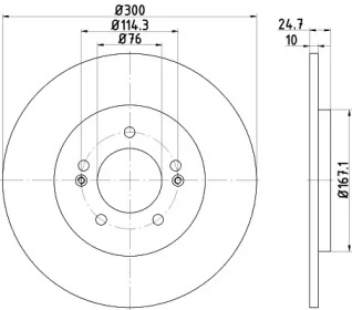 BELACO bdi1789 - Тормозной диск