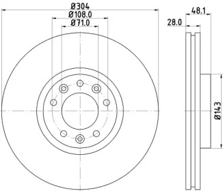 BELACO bdi1790 -  Тормозной диск