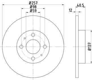 BELACO bdi1791 -  Тормозной диск