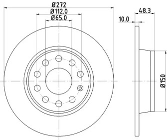 BELACO bdi1793 -  Тормозной диск
