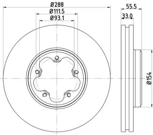 BELACO bdi1795 - Тормозной диск