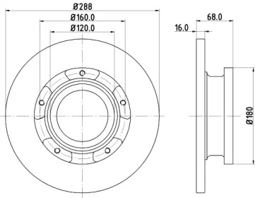 BELACO bdi1796 - Тормозной диск