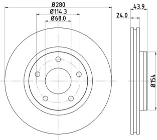 BELACO bdi1797 - Тормозной диск