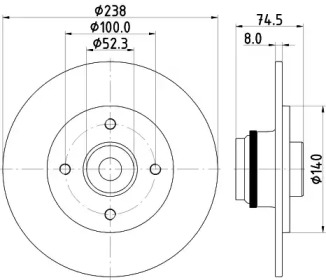 BELACO bdi1798 - Тормозной диск