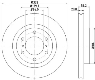 BELACO bdi1800 - Тормозной диск