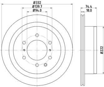 BELACO bdi1801 - Тормозной диск