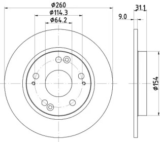 BELACO bdi1804 - Тормозной диск