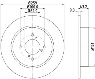 BELACO bdi1806 - Тормозной диск