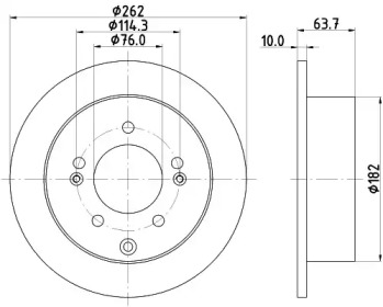 BELACO bdi1809 - Тормозной диск