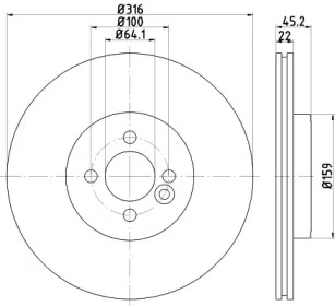 BELACO bdi1813 - Тормозной диск
