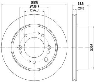 BELACO bdi1819 - Тормозной диск