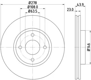 BELACO bdi1821 -  Тормозной диск
