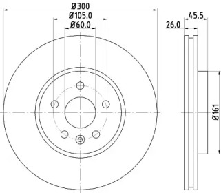 BELACO bdi1824 -  Тормозной диск