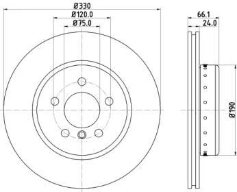 BELACO bdi1825 -  Тормозной диск