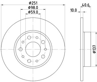 BELACO bdi1830 -  Тормозной диск