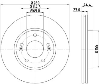 BELACO bdi1832 -  Тормозной диск