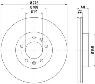 BELACO bdi184 -  Тормозной диск