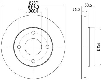 BELACO bdi1845 - Тормозной диск