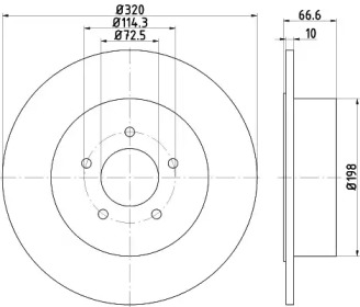 BELACO bdi1848 -  Тормозной диск