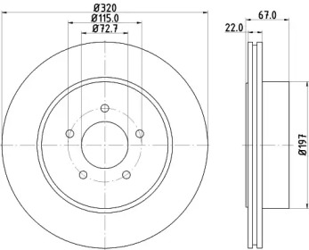 BELACO bdi1849 -  Тормозной диск