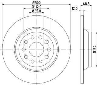 BELACO bdi1859 -  Тормозной диск