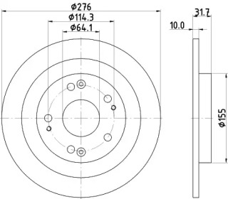 BELACO bdi1863 -  Тормозной диск
