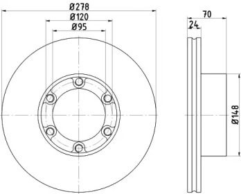 BELACO bdi193 - Тормозной диск