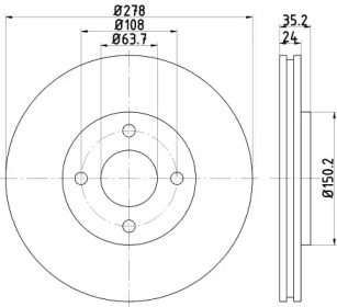 BELACO bdi207 -  Тормозной диск