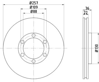 BELACO bdi209 -  Тормозной диск