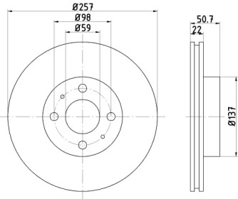 BELACO bdi215 -  Тормозной диск