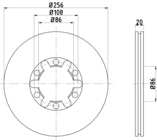 BELACO bdi231 -  Тормозной диск