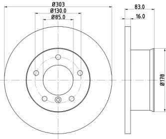 BELACO bdi234 - Тормозной диск