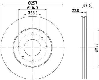 BELACO bdi237 -  Тормозной диск