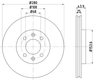 BELACO bdi250 - Тормозной диск