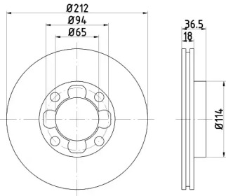 BELACO bdi255 - Тормозной диск