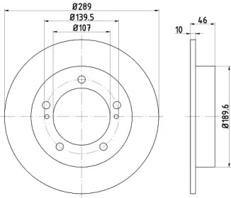 BELACO bdi257 -  Тормозной диск