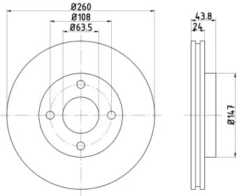 BELACO bdi301 - Тормозной диск