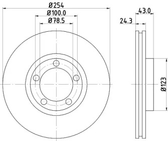 BELACO bdi304 -  Тормозной диск