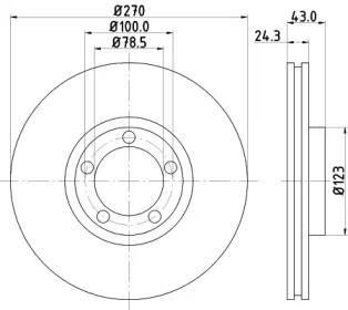 BELACO bdi305 - Тормозной диск