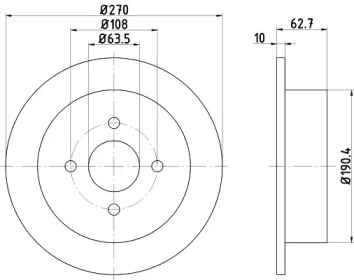 BELACO bdi319 - Тормозной диск