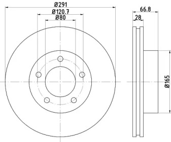 BELACO bdi335 - Тормозной диск