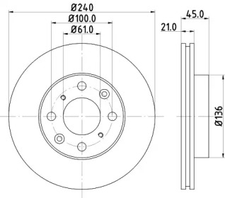 BELACO bdi349 - Тормозной диск
