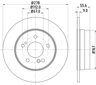 BELACO bdi359 -  Тормозной диск