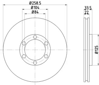 BELACO bdi363 - Тормозной диск