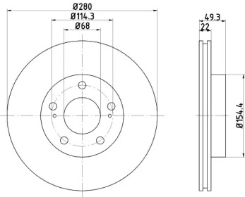 BELACO bdi367 - Тормозной диск