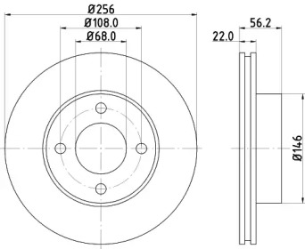 BELACO bdi384 -  Тормозной диск