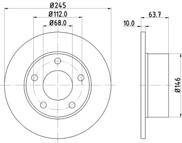BELACO bdi390 -  Тормозной диск
