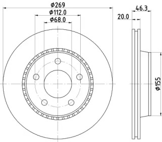 BELACO bdi393 -  Тормозной диск