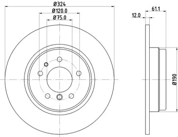 BELACO bdi410 -  Тормозной диск